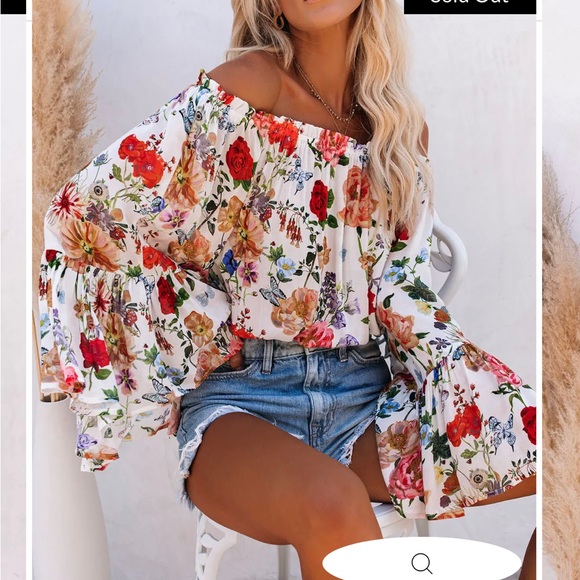 Vici Tops - Vici Summer Harvest Off The Shoulder Bell Sleeve Top